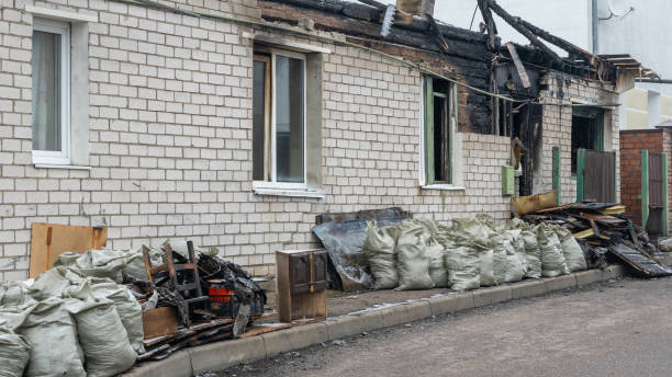 Professional Emergency Fire Cleanup technician working in Hatboro, PA